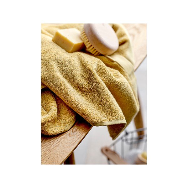 Rumena brisača iz organskega bombaža 70x140 cm Comfort - Södahl-image-2