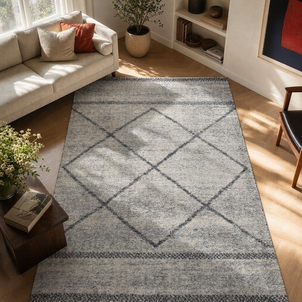 Siva preproga Universal Kasbah Gris, 80 x 150 cm-image-4