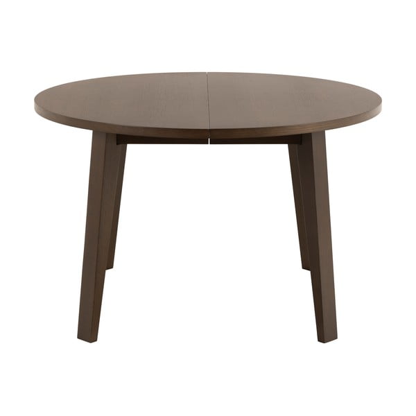 Okrogla raztegljiva jedilna miza z dodatno ploščo v hrastovem dekorju ø 120 cm A-Line – Actona-image-4