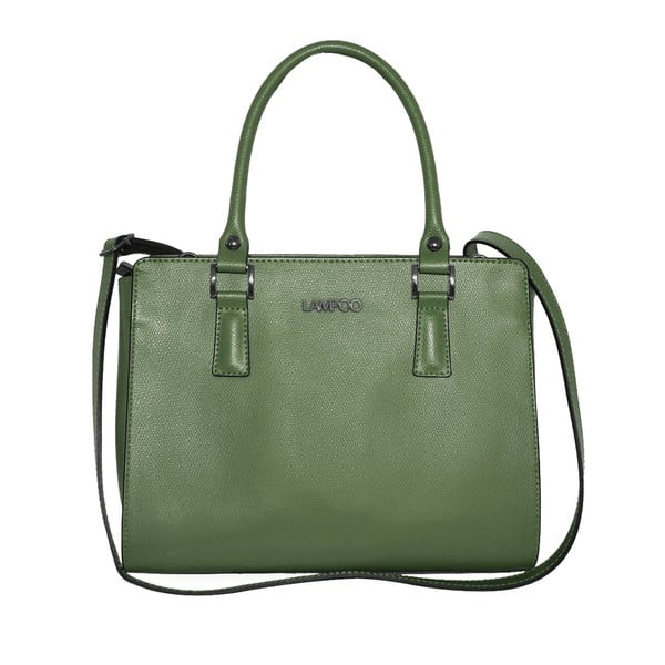 Zelena usnjena torbica Lampoo Oranno
