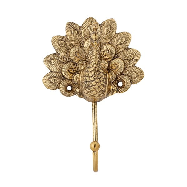 Kovinski stenski obešalnik v zlati barvi Dun – Bloomingville