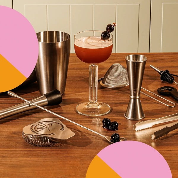 Komplet za pripravo koktejlov iz nerjavečega jekla Bar in Box – VacuVin-image-1