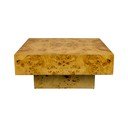 Klubska mizica v orehovem dekorju v naravni barvi 90x90 cm Quinn – Dutchbone