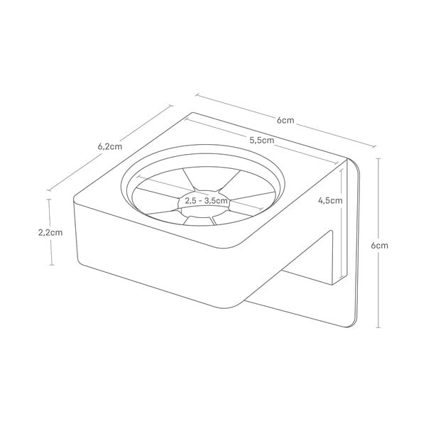 Belo plastično večnamesko držalo Film Hook – YAMAZAKI-image-2