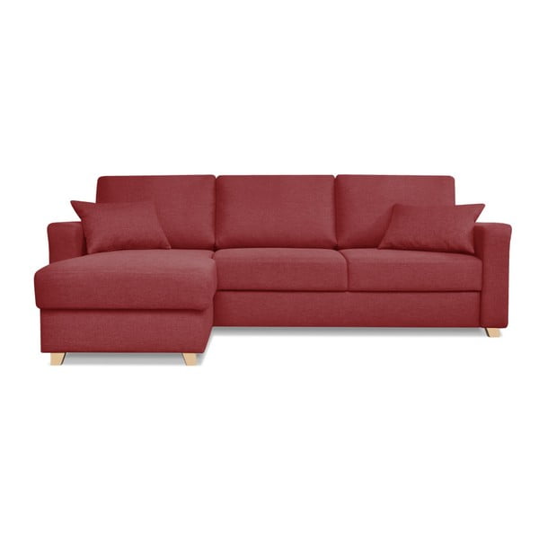 Rdeča raztegljiva kavč postelja Cosmopolitan design Nice