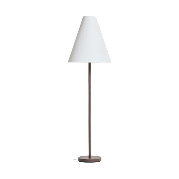 Rjava stoječa svetilka s tekstilnim senčilom (višina 153 cm) Navat – Kave Home