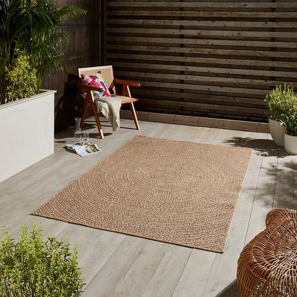 Rjava zunanja preproga 200x290 cm Nomad – Think Rugs-image-1