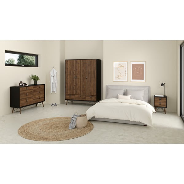 Temno rjava nočna omarica Ry – Tvilum-image-4