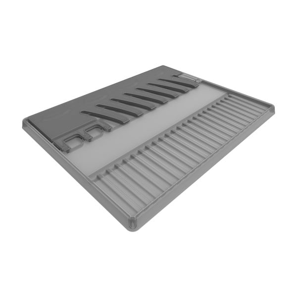 Temno siv zložljiv odcejalnik za posodo Space - Rotho-image-2