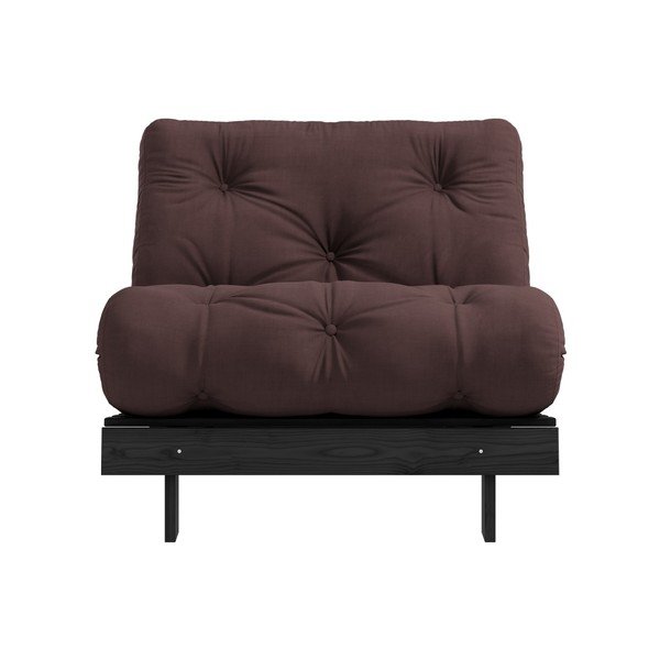 Raztegljiv fotelj Karup Design Roots Black/Brown-image-1