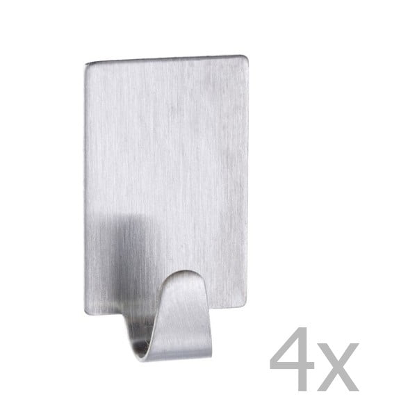 Komplet 4 obešal iz nerjavečega jekla Wenko Hooks-image-1