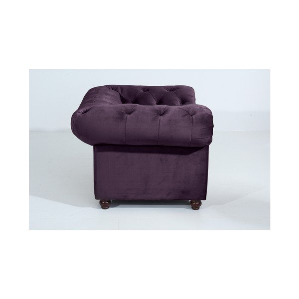 Vijoličen fotelj Max Winzer Orleans Velvet-image-2