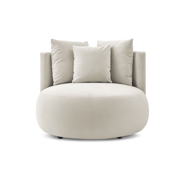 Bež žameten fotelj Cesar – Bobochic Paris-image-3