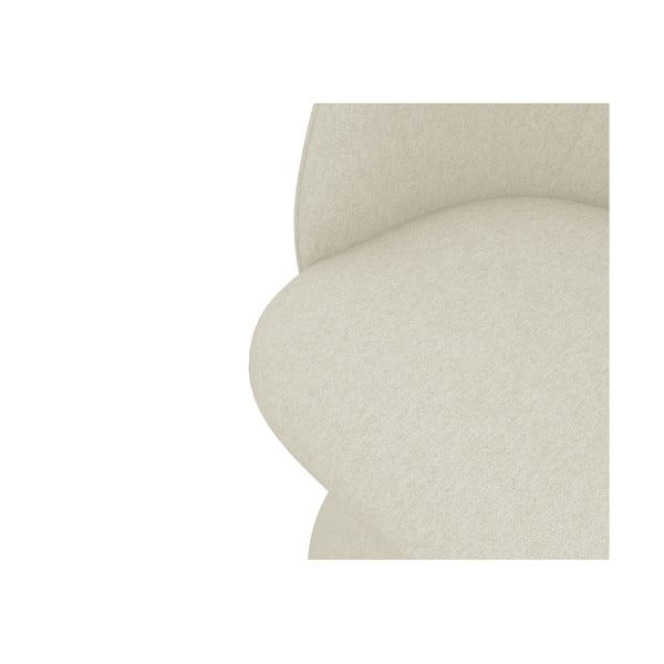 Kremno bel oblazinjen jedilni stol Maia – Makamii-image-4