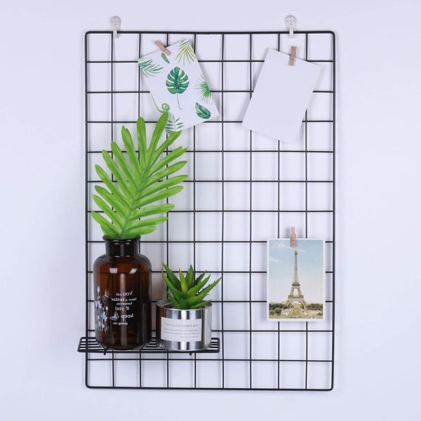 Črna dodatna polica za spominsko tablo Reminder, dolžina 24 cm-image-4