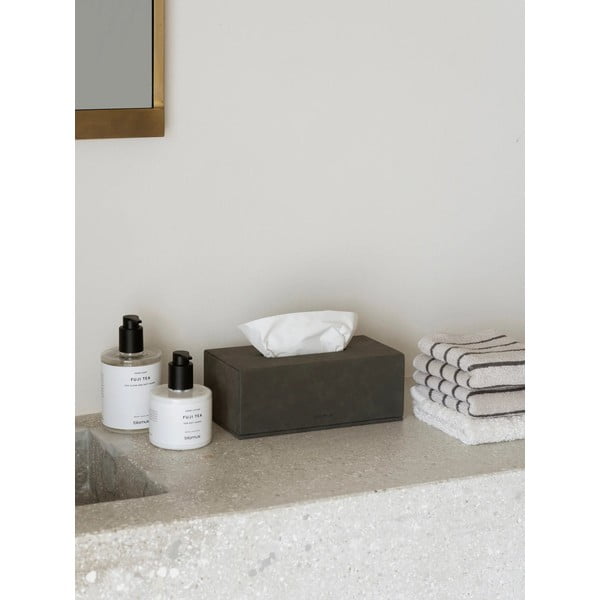 Škatla za robčke iz imitacije usnja Sahla – Blomus-image-1