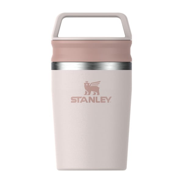 Svetlo rožnat termo lonček iz nerjavečega jekla 230 ml Café-To-Go Travel Mug Rose Quartz – Stanley