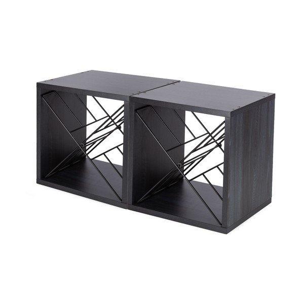 Črno držalo za vino za 12 steklenic – Compactor-image-2