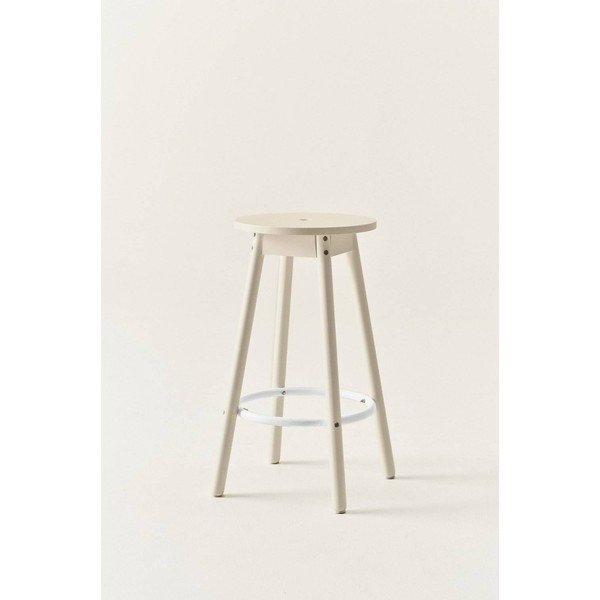 Siv barsko stol iz masivnega bora (višina sedeža 65 cm) Kinna – Jotex-image-1