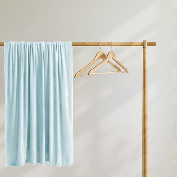 Svetlo modra odeja iz mikrovlaken DecoKing Mic, 160 x 210 cm-image-4