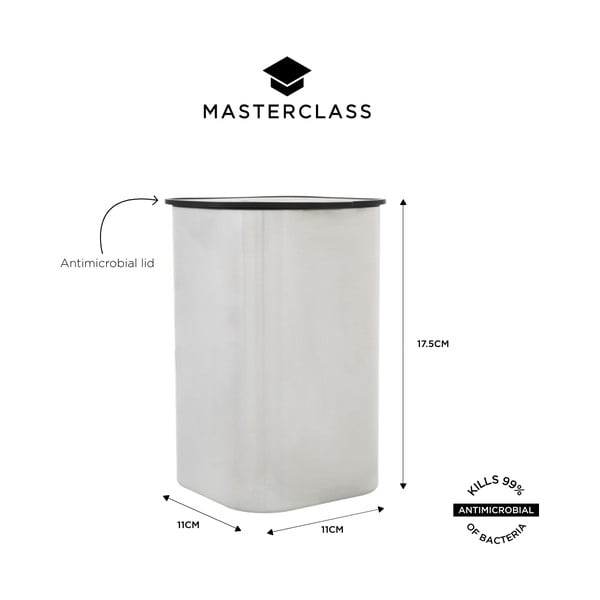 Posoda za shranjevanje živil iz nerjavečega jekla Masterclass – Kitchen Craft-image-2