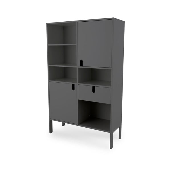 Siva knjižna omara Tenzo Uno, višina 176 cm-image-2