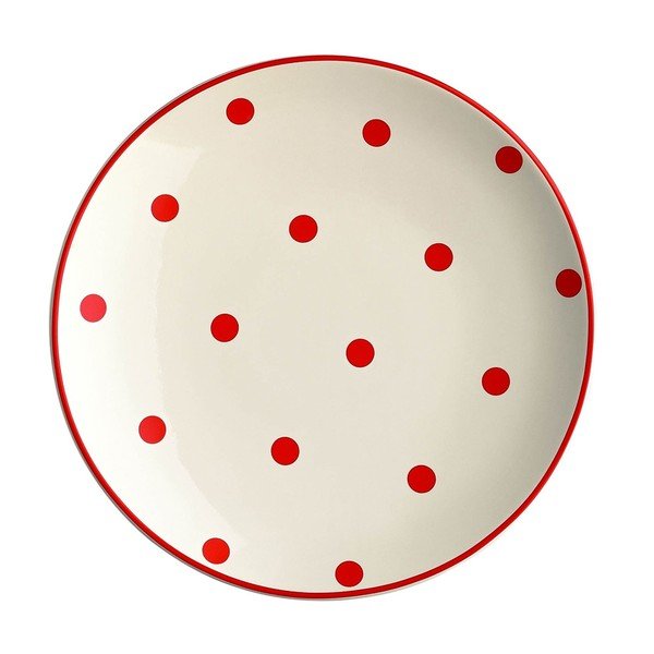 Komplet 6 krožnikov za sladico Harlek polka dot-image-1