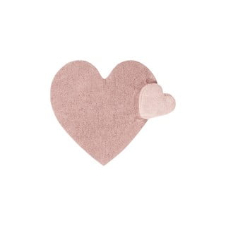 Rožnata pralna ročno tkana bombažna otroška preproga 160x180 cm Puffy Love – Lorena Canals