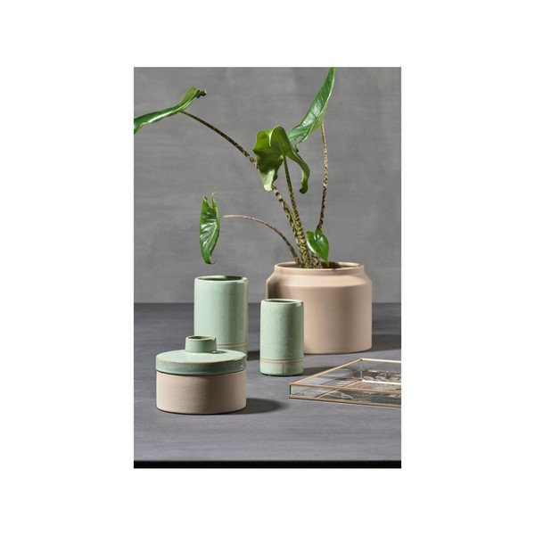 Lončena vaza s pokrovom Villa Collection Dusty, višina 10 cm-image-1