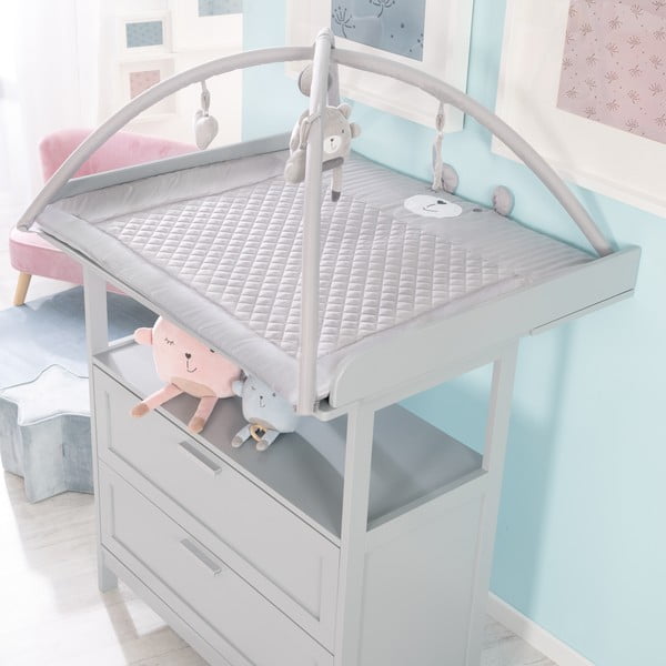 Siva otroška igralna podloga 75x85 cm Style – Roba-image-1