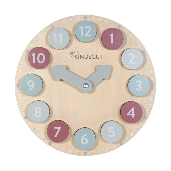 Lesena sestavljanka vtikanka Clock – Kindsgut