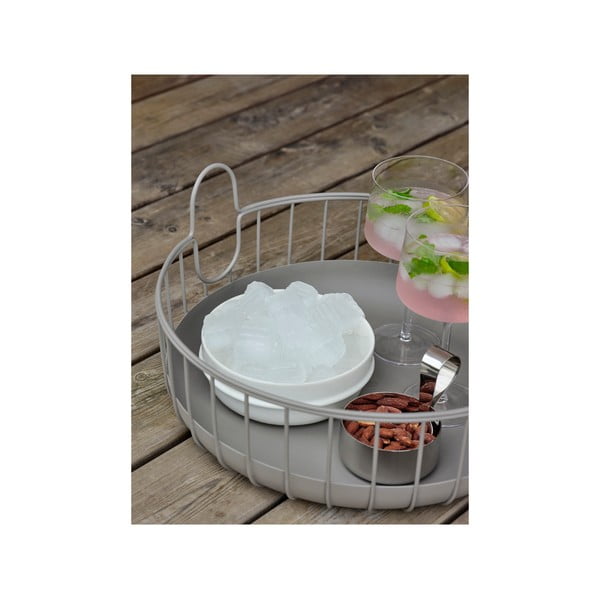 Žična kovinska košara ø 38x18 cm Inu – Zone-image-3