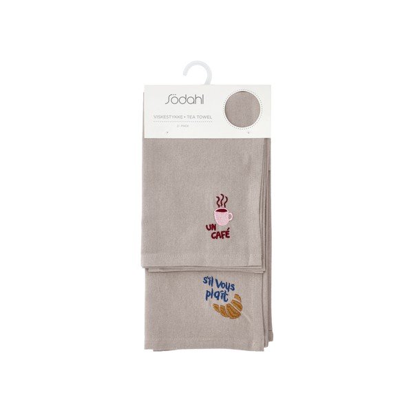 Bombažne kuhinjske krpe v kompletu 2 ks 50x70 cm Bistro – Södahl-image-2