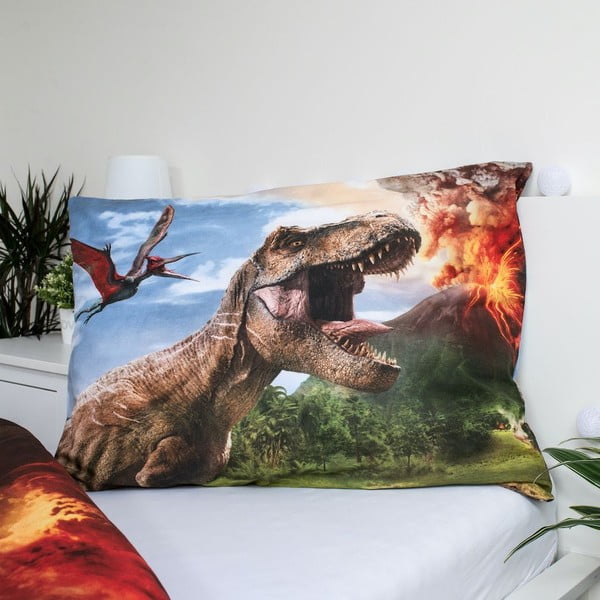 Enojna bombažna otroška posteljnina 140x200 cm Jurassic World "Volcano" – Jerry Fabrics-image-3