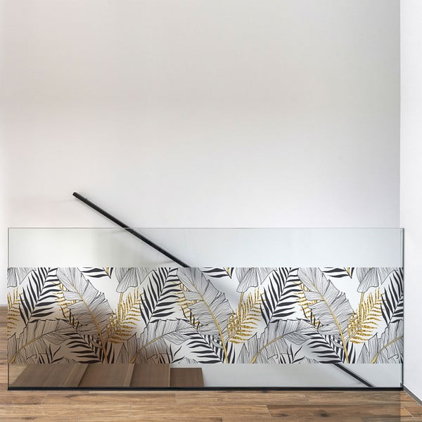 Okenska nalepka 200x40 cm Classy Palm Leaves - Ambiance-image-4
