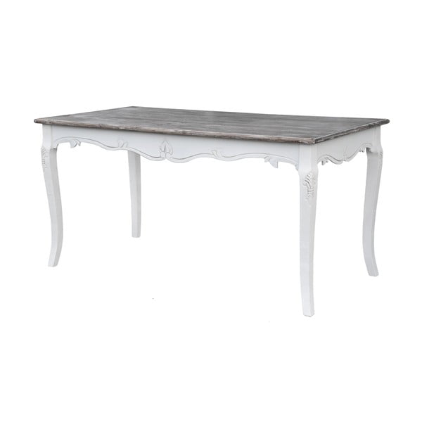 Jedilna miza iz belega topola z naravnimi detajli Livin Hill Rimini, 160 x 80 cm