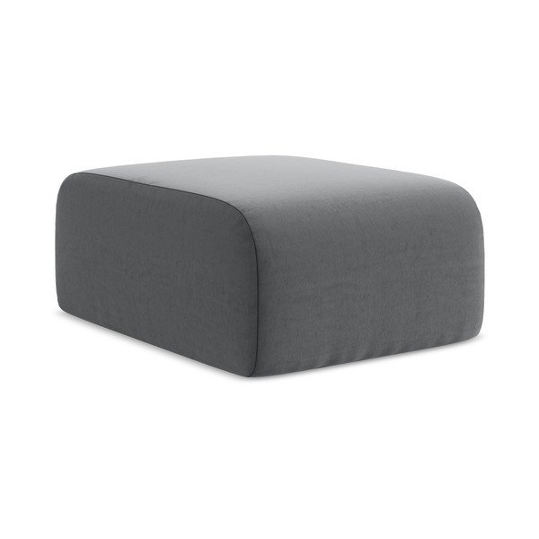 Siv žameten tabure Lani – Makamii