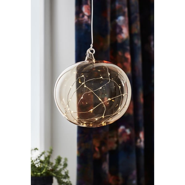 Oranžna viseča božična svetlobna dekoracija ø 18 cm Lina – Markslöjd-image-1