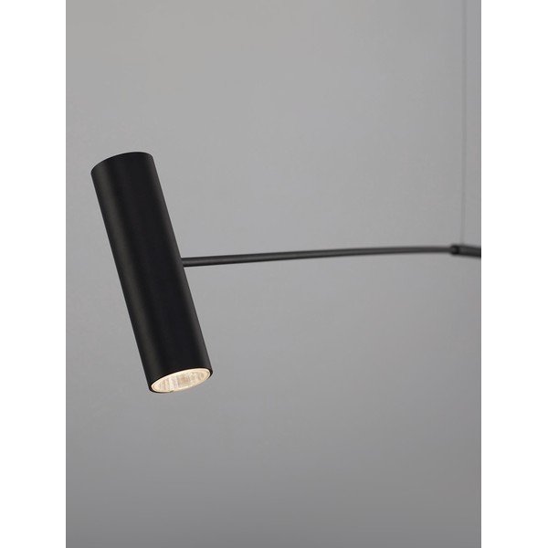 Mat črna kovinska LED stoječa svetilka (višina 250 cm) Voice – Nova Luce-image-2