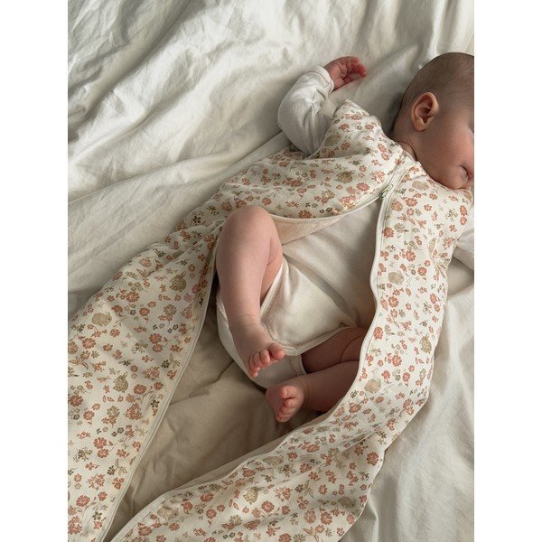 Bež otroška spalna vreča iz organskega bombaža 45x87 cm Augusta – Cam Cam Copenhagen-image-2