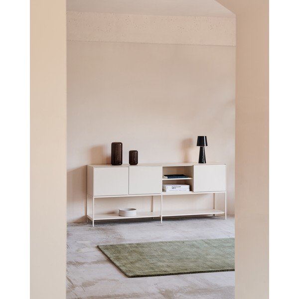 Bela nizka komoda 195x80 cm Vedrana – Kave Home-image-1