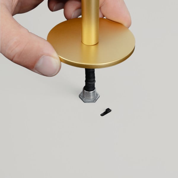 Svetlo siva kovinska LED zatemnitvena viseča svetilka s kovinskim senčilom ø 31 cm Asteria Plus – UMAGE-image-4