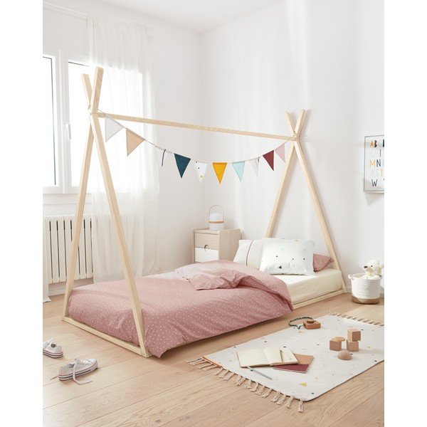 Bela prevleka za okrasno blazino iz organskega bombaža Kave Home Nahilin, 45 x 45 cm-image-3