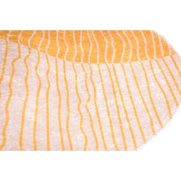Rumena/kremno bela pralna okrogla preproga ø 80 cm Yuvarlak – Vitaus-image-2