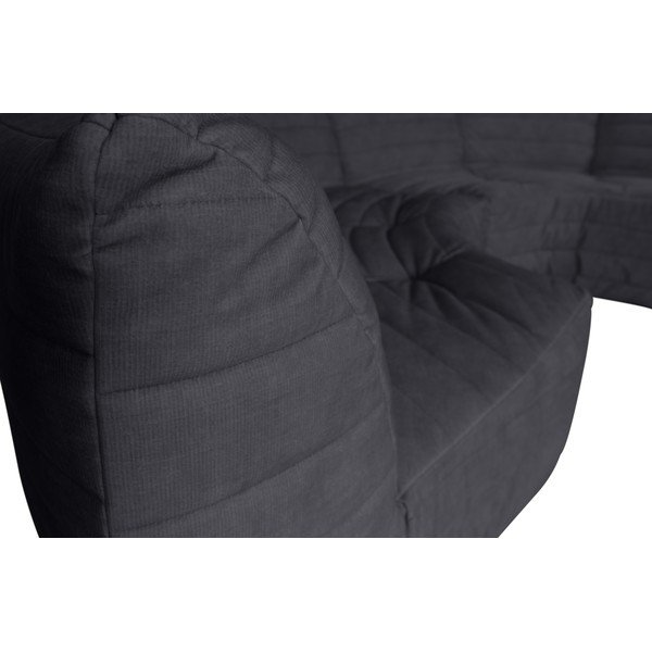 Antracitno siva žametna kotna sedežna garnitura (s kotom po izbiri) Bag – WOOOD-image-1