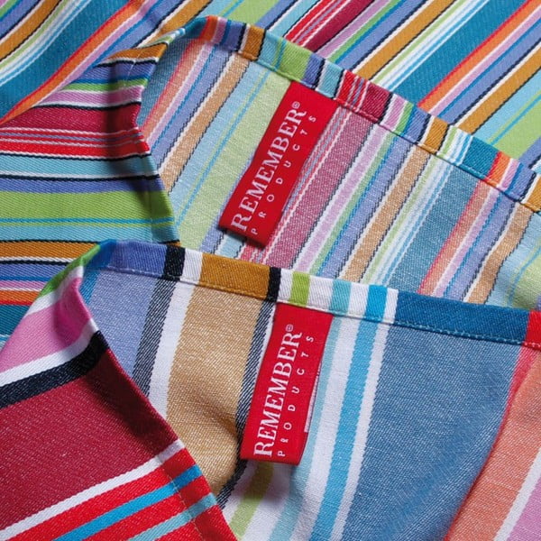 Komplet 2 bombažnih krp Remember Purple Stripes, 70 x 50 cm-image-1