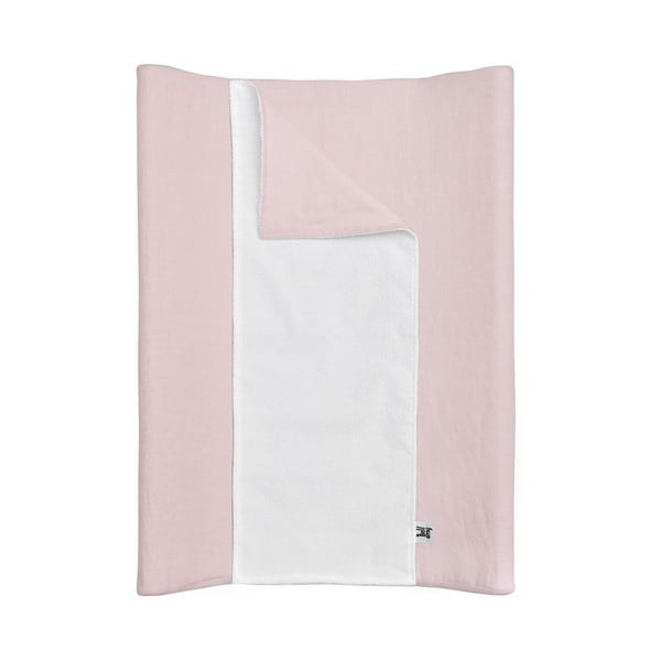 Rožnata otroška posteljna vodoodporna previjalna podloga BELLAMY Dusty Pink, 50 x 70 cm