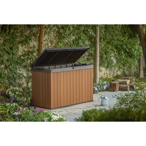 Rjava plastična vrtna škatla za shranjevanje Darwin – Keter-image-1