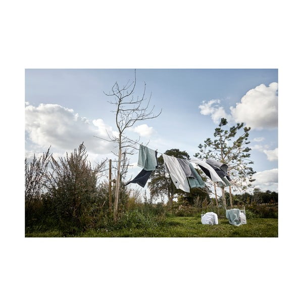 Sivo-zelena kopalna brisača iz 100 % bombaža Zone Classic Eucalyptus, 50 x 100 cm-image-1