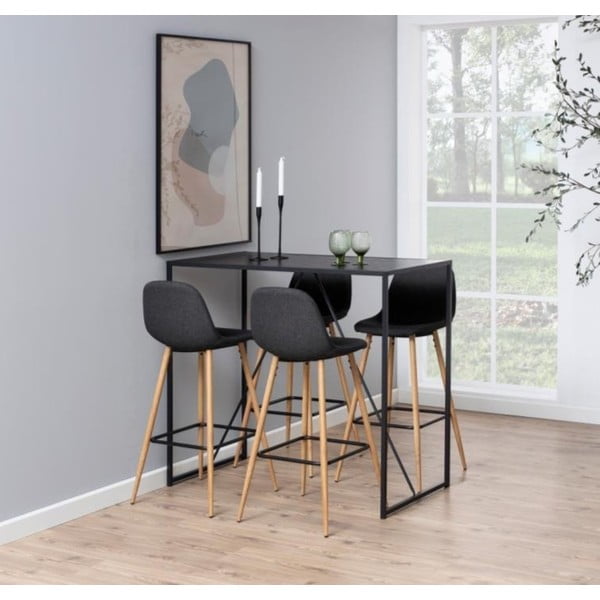 Siv/v naravni barvi barski stol 101 cm Wilma – Actona-image-1